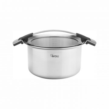 WOLL 124CO – Olla de Acero Inoxidable de 24 cm de diámetro – 6 litros