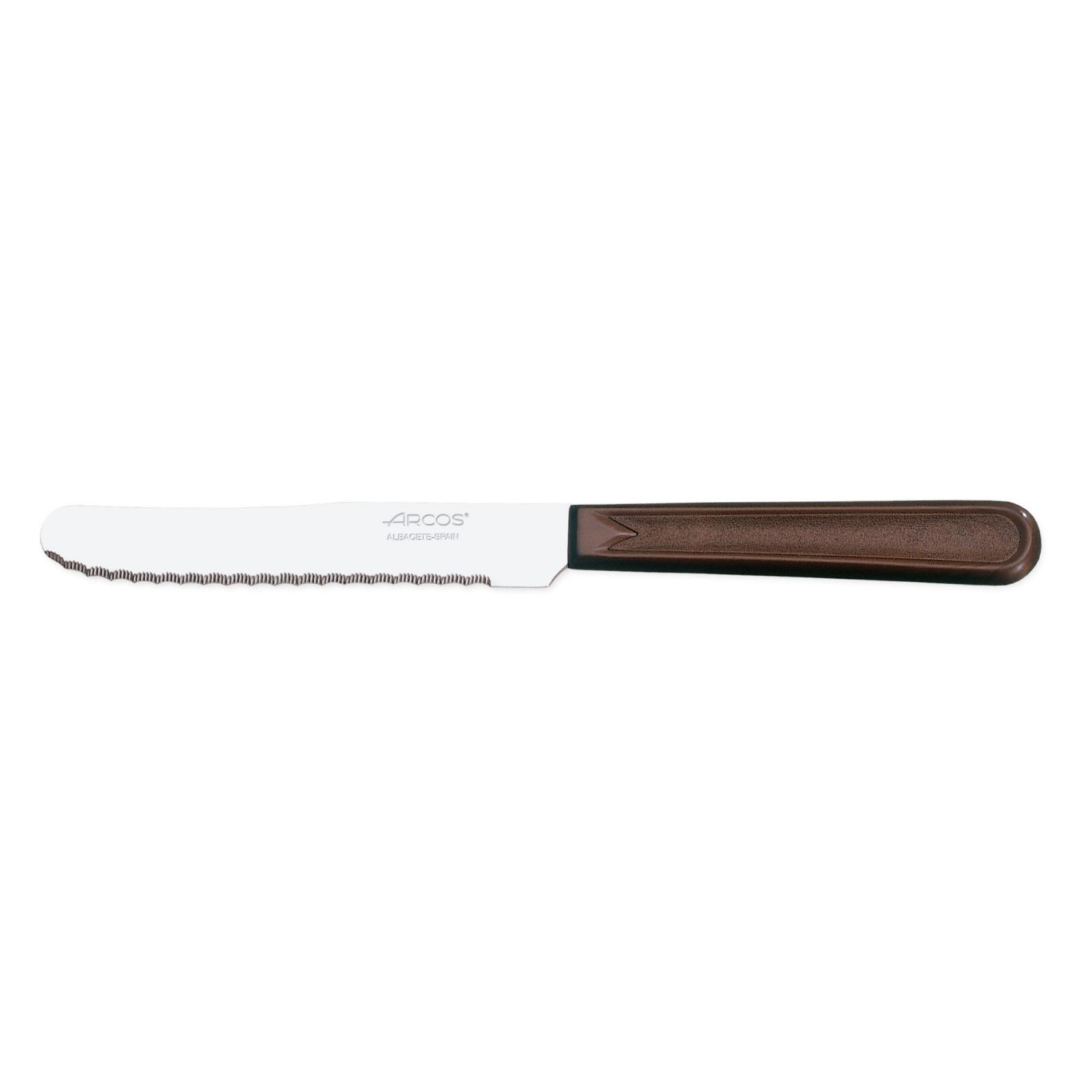 Cuchillo de mesa Arcos 802910 de 110 mm mango polipropileno marrón