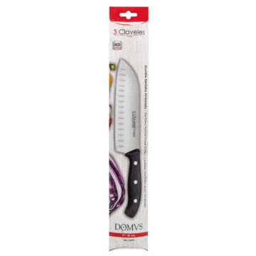 Estuche del cuchillo santoku alveolado de 18 cm 3 Claveles Domvs 957 – Cuchillalia.com