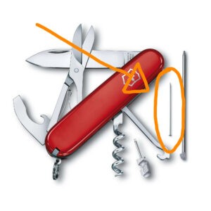 Alfiler de recambio para las navajas multiusos de Victorinox - A.3645 - Cuchillalia.com