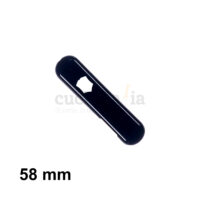 Cacha delantera de 58 mm de color negro de recambio para navajas multiusos Victorinox con linterna - C-6203.1 - Cuchillalia.com