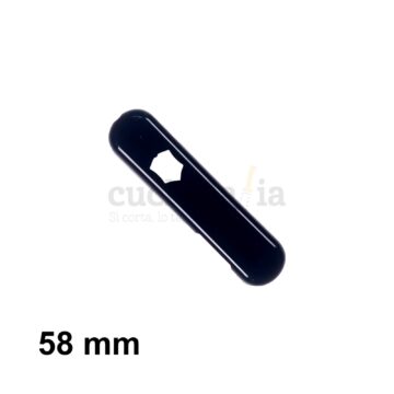 Cacha delantera de 58 mm de color negro de recambio para navajas multiusos Victorinox con linterna – C-6203.1 – Cuchillalia.com