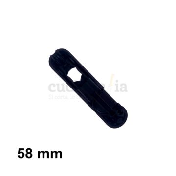 Reverso de la cacha delantera de 58 mm de color negro de recambio para navajas multiusos Victorinox con linterna – C-6203.1 – Cuchillalia.com