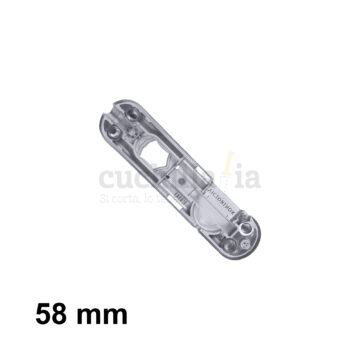 Reverso de la cacha delantera de 58 mm de color plata transparente de recambio para navajas multiusos Victorinox con linterna – C-6207.T1 – Cuchillalia.com