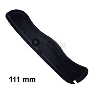 Reverso de la cacha delantera de 111 mm en color negro de recambio para navajas multiusos Victorinox C-8903.9 – Cuchillalia.com