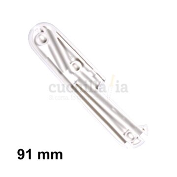 Reverso de la cacha trasera de 91 mm en color blanco de recambio para navajas multiusos Victorinox con bolígrafo – C-3507.4 – Cuchillalia.com