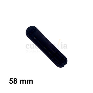 Reverso de la cacha trasera de 58 mm en color negro de recambio para navajas multiusos Victorinox con bolígrafo C-6303.4 – Cuchillalia.com