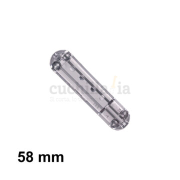 Cacha trasera de 58 mm en color plata transparente de recambio para navajas multiusos Victorinox con bolígrafo C-6307.T4 – Cuchillalia.com