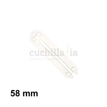 Reverso de la cacha trasera de 58 mm con diseño Edelweiss de recambio para navajas multiusos Victorinox – C-6284.4 – Cuchillalia.com