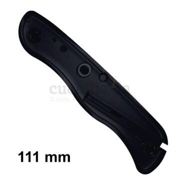 Reverso de la cacha trasera de 111 mm en color negro de recambio para navajas multiusos Victorinox C-8503.4 – Cuchillalia.com