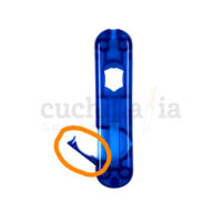 Tapa para la pila en azul transparente de las navajas de 58 mm de Victorinox con linterna A.6149.T2 - Cuchillalia.com