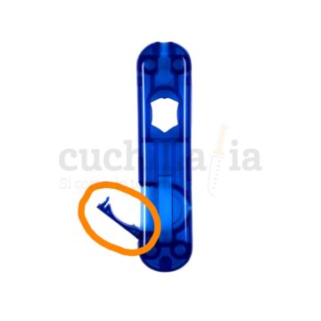 Tapa para la pila en azul transparente de las navajas de 58 mm de Victorinox con linterna A.6149.T2 – Cuchillalia.com