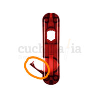 Tapa para la pila en rojo transparente de las navajas de 58 mm de Victorinox con linterna A.6149.T - Cuchillalia.com