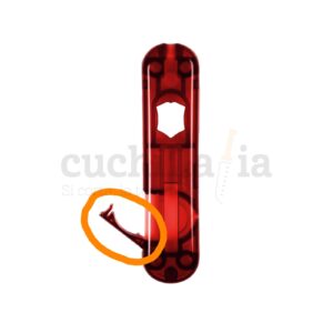 Tapa para la pila en rojo transparente de las navajas de 58 mm de Victorinox con linterna A.6149.T - Cuchillalia.com