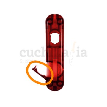 Tapa para la pila en rojo transparente de las navajas de 58 mm de Victorinox con linterna A.6149.T – Cuchillalia.com