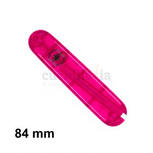 Cacha delantera de 84 mm en color rosa transparente de recambio para navajas multiusos Victorinox - C-2605.T3 - Cuchillalia.com