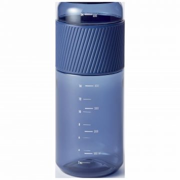 Detalle de las medidas de capacidad para el llenado de la botella de tritán azul de Zwilling – Cuchillalia.com