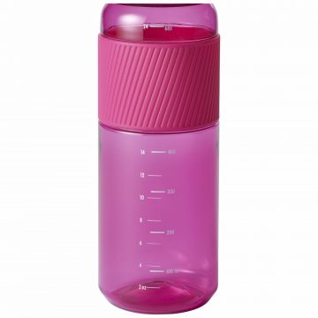 Detalle de las marcas de medida de la botella de tritán rosa de Zwilling – Cuchillalia.com