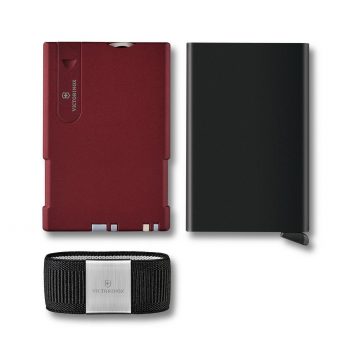 Tarjetero multiusos Victorinox Smart Card Wallet Iconic Red, anverso y reverso – 0.7250.13 – Cuchillalia.com