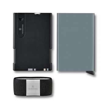 Tarjetero multiusos Victorinox Smart Card Wallet Sharp Gray, anverso y reverso – 0.7250.13 – Cuchillalia.com