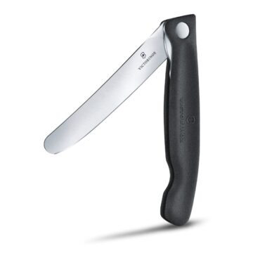 Cuchillo plegable Victorinox Swiss Classic, con hoja lisa y mango negro – Cuchillalia.com