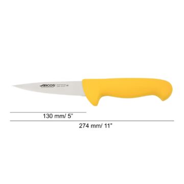 cuchillo-carnicero-amarillo-13-cm-arcos-292900-medidas