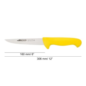 cuchillo-carnicero-amarillo-16-cm-arcos-294600-medidas