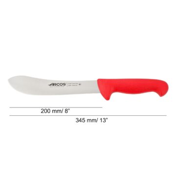 cuchillo-carnicero-curvo-rojo-20-cm-arcos-292622-medidas