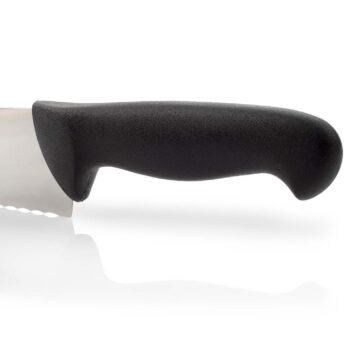 Mango del cuchillo cocinero dentado de 20 cm con mango negro Arcos 292115 – Cuchillalia.com