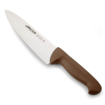 Cuchillo cocinero de 20 cm con mango marrón Arcos 292128 – Cuchillalia.com