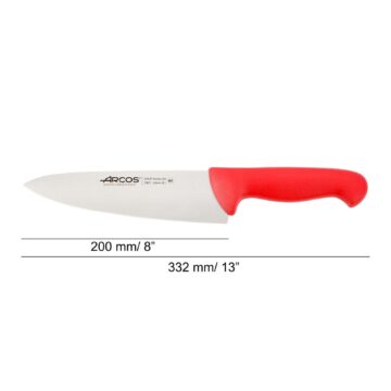 cuchillo-cocinero-rojo-20-cm-arcos-292122-medidas