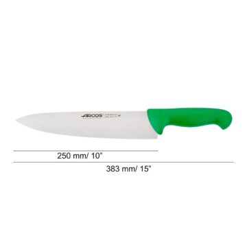 cuchillo-cocinero-verde-25-cm-arcos-292221-medidas