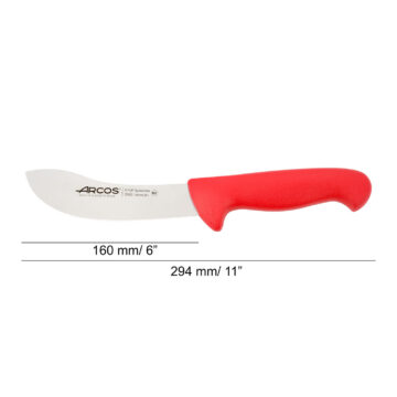 cuchillo-despellejador-rojo-16-cm-arcos-295322-medidas