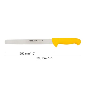 cuchillo-fiambre-amarillo-25-cm-arcos-294900-medidas