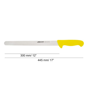 cuchillo-fiambre-flexible-amarillo-30-cm-arcos-293400-medidas