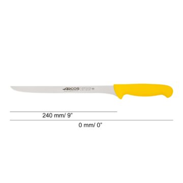 cuchillo-jamonero-amarillo-24-cm-arcos-291100-medidas