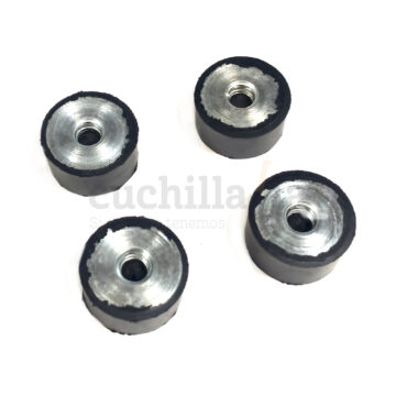 Reverso de las patitas de goma (4 unidades) para los jamoneros Afinox X, tanto de acero como Krion – PATX – Cuchillalia.com