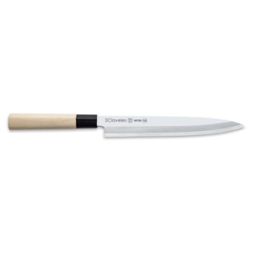 Cuchillo yanagiba de 24 cm 3 Claveles Nipon 1936 – Cuchillalia.com