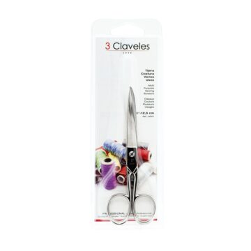 Blister de las tijeras de costura catalanas de 12,5 cm (5″) – 3 Claveles 17 – Cuchillalia.com