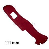 Cacha trasera de 111 mm en color rojo de recambio para navajas multiusos Victorinox C-8903.4 con hueco para bloqueo exterior - Cuchillalia.com